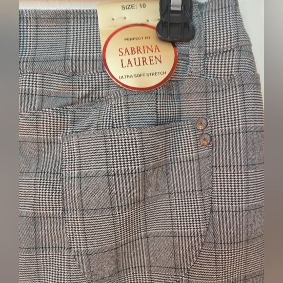 NWT | Sabrina Lauren Plaid Pen Shirt Size 10 - Picture 6 of 10